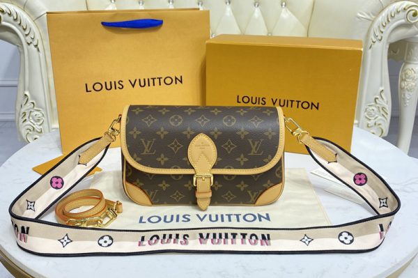 Replica Louis Vuitton M45985 LV Diane satchel bag in Monogram canvas