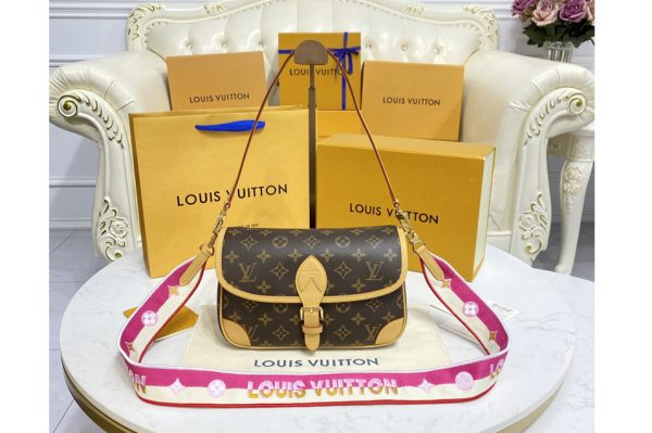 Replica Louis Vuitton M46049 LV Diane satchel bag in Monogram canvas