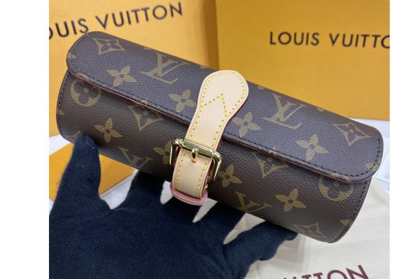 Replica Louis Vuitton M47530 LV 3 Watch Case in Monogram Canvas