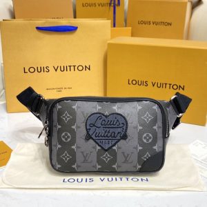 Replica Louis Vuitton M59338 LV Modular sling bag in Monogram Stripes Eclipse canvas