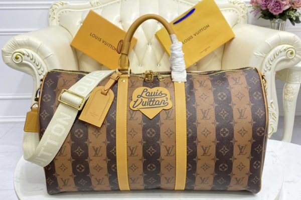 Replica Louis Vuitton M40560 LV Keepall Bandoulière 50 bag in Monogram canvas