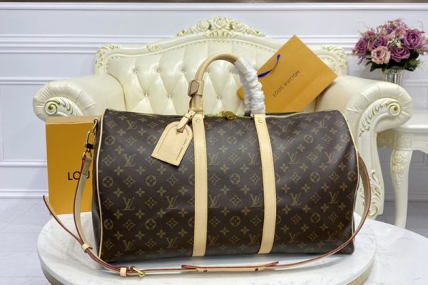 Replica Louis Vuitton M41416 LV keepall bandouliere 50 Travel Bag in Monogram Canvas