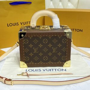 Replica Louis Vuitton M45675 LV Valisette Tresor Boxes in Monogram Canvas