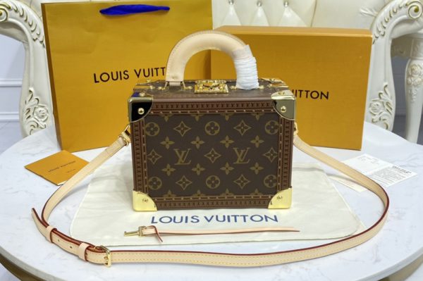 Replica Louis Vuitton M45675 LV Valisette Tresor Boxes in Monogram Canvas