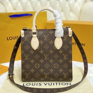 Replica Louis Vuitton M45847 LV Sac Plat BB handbag in Monogram Canvas