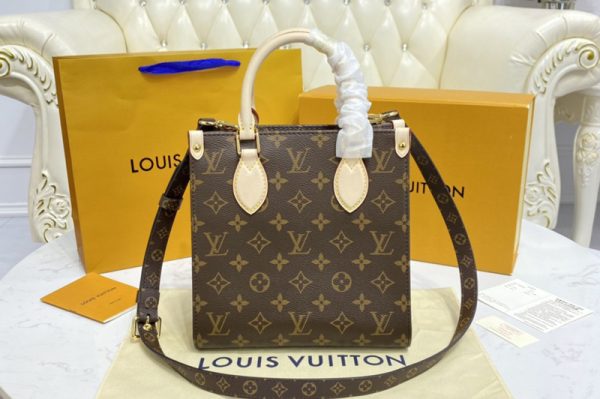 Replica Louis Vuitton M45847 LV Sac Plat BB handbag in Monogram Canvas