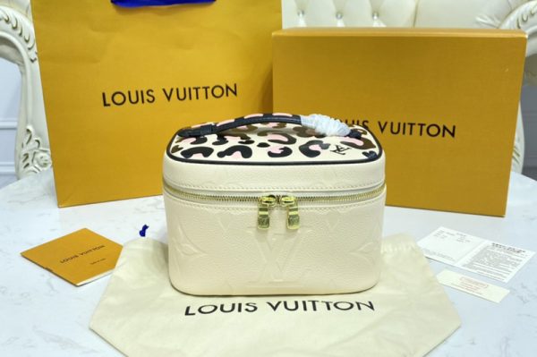 Replica Louis Vuitton M45850 LV Nice Mini toiletry pouch Bag in Cream Autres Toiles Monogram