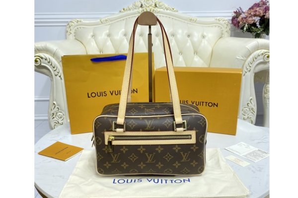 Replica Louis Vuitton M51182 Cite MM Shoulder Bag in Monogram Canvas