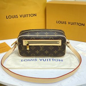 Replica Louis Vuitton M51183 Cite PM Shoulder Bag in Monogram Canvas