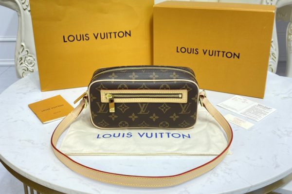 Replica Louis Vuitton M51183 Cite PM Shoulder Bag in Monogram Canvas