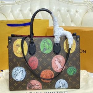 Replica Louis Vuitton M59245 LV OnTheGo MM tote Bag in Monogram Cameo canvas