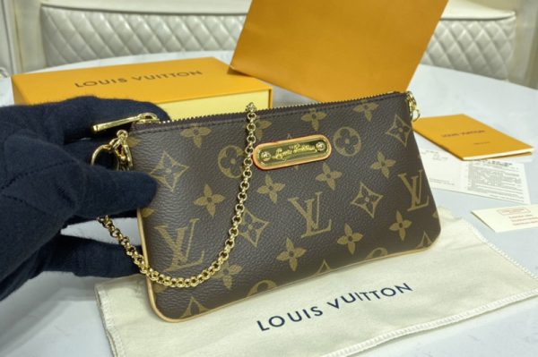 Replica Louis Vuitton M60094 LV Pochette Milla MM Bag in Monogram Canvas