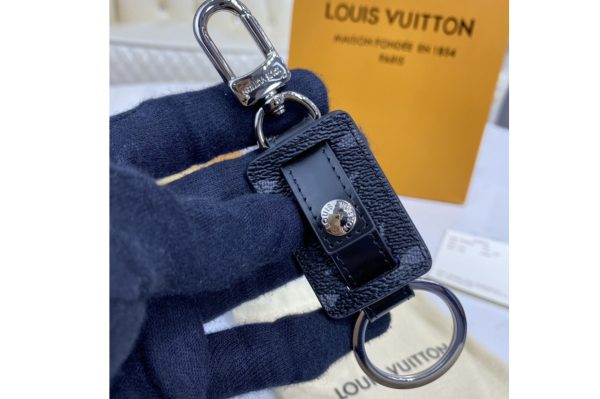 Replica Louis Vuitton M69480 LV Monogram Reverse key holder and bag charm in Monogram Eclipse Canvas