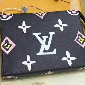 Replica Louis Vuitton M80751 LV Toiletry Pouch 26 bag in Black Autres Toiles Monogram