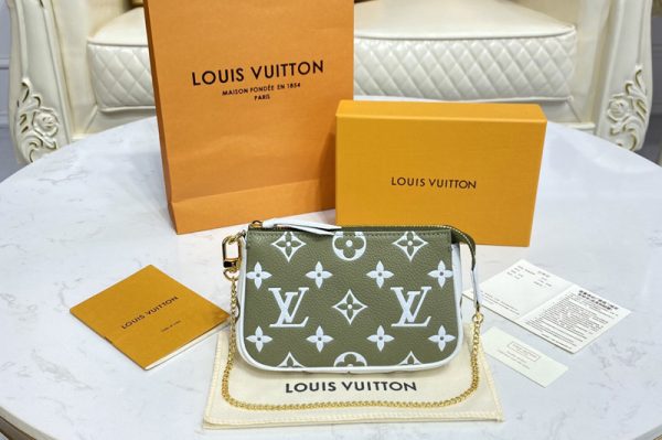 Replica Louis Vuitton M81284 LV Mini Pochette Accessoires in Monogram Empreinte leather