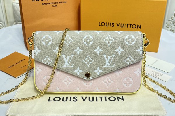 Replica Louis Vuitton M81359 LV Félicie Pochette Bag on Monogram Empreinte leather