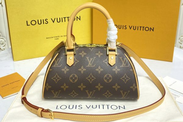 Replica Louis Vuitton M50202 LV Ribera Mini Boston Handbag in Monogram canvas