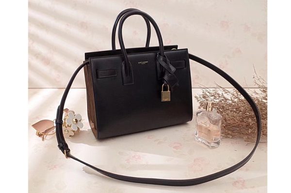 Replica Saint Laurent YSL 324823 Classic Sac De Jour Small Bags In Black Smooth Leather