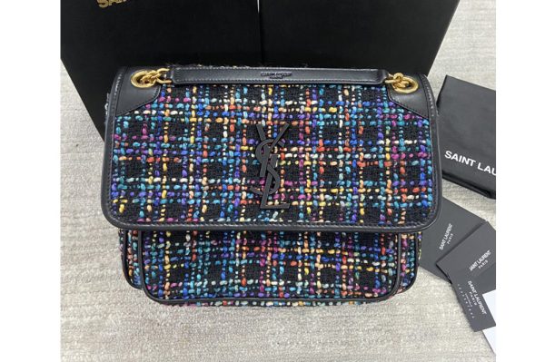 Replica YSL Saint Laurent Niki 498894 YSL Medium Bag In Denim