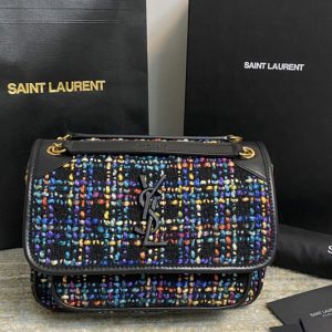 Replica Saint Laurent 533037 YSL niki baby Bag in Denim