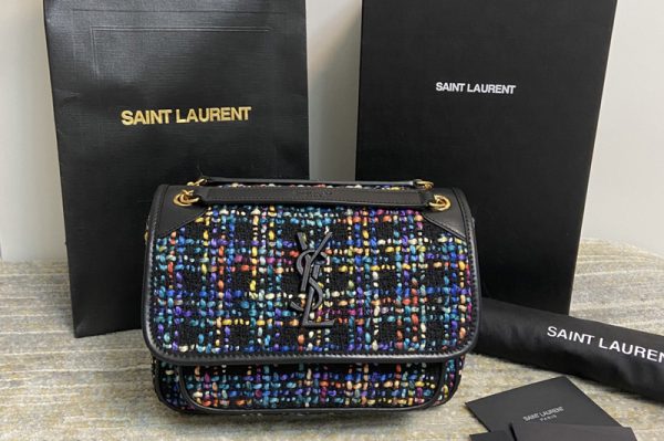 Replica Saint Laurent 533037 YSL niki baby Bag in Denim