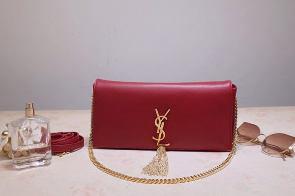 Replica Saint Laurent 6042761 YSL Kate 99 bag In Red Lambskin Leather