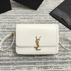 Replica Saint Laurent 634306 YSL SOLFERINO SMALL SATCHEL IN Natural White Box Saint Laurent Leather