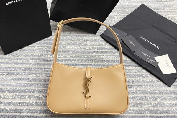 Replica Saint Laurent 657228 YSL LE 5 À 7 HOBO BAG IN Brown Smooth LEATHER