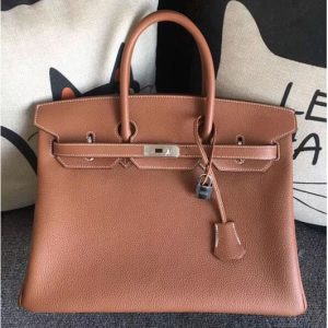 Replica Hermes Birkin 30 Tote Bags Original Tan Togo Leather Full Handstitched