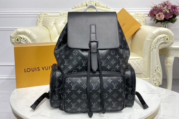 Replica Louis Vuitton M45538 LV Trio backpack in Monogram Eclipse coated canvas