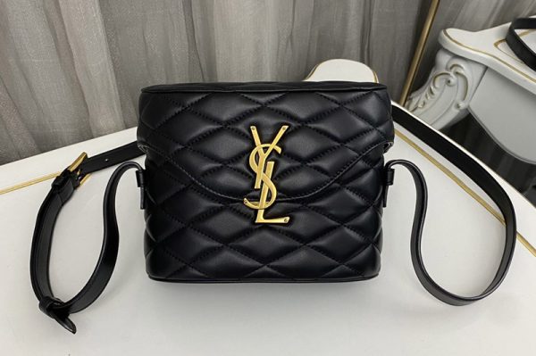 Replica Saint Laurent 710080 YSL JUNE BOX BAG IN QUILTED PATENT LEATHER