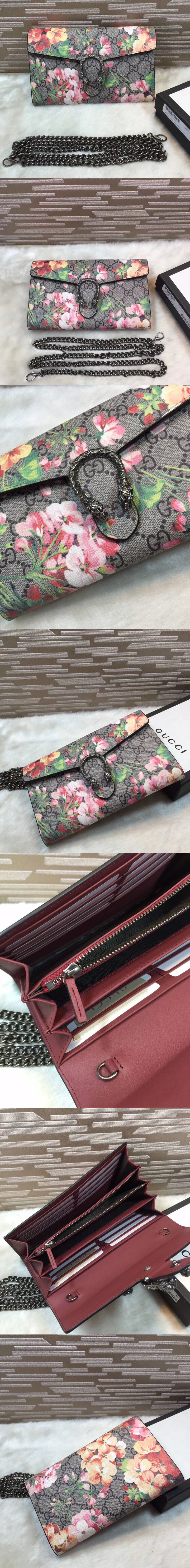 Replica Gucci 401231 Dionysus Blooms print mini chain bags