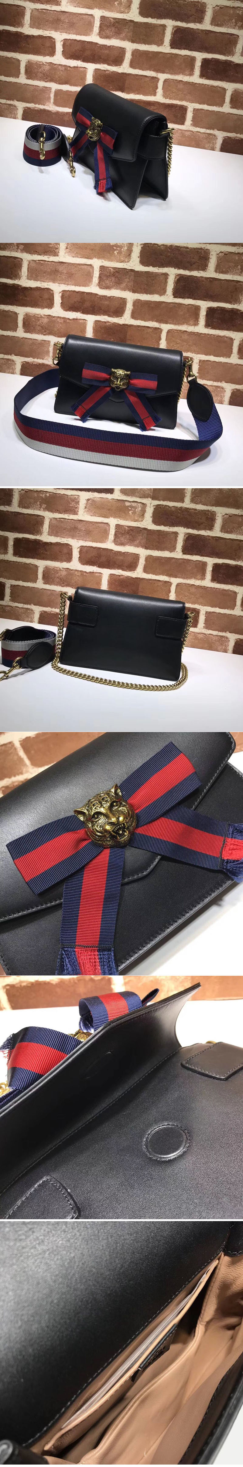 Replica Gucci 453777 Broadway Leather Clutch Black