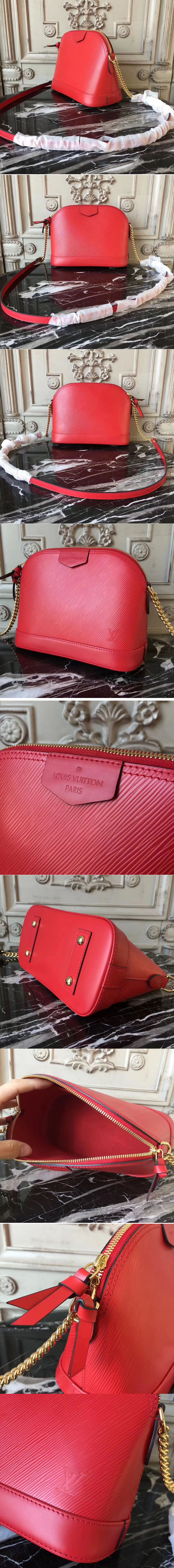 Replica Louis Vuitton M50321 Alma BB Epi Leather Bags Red