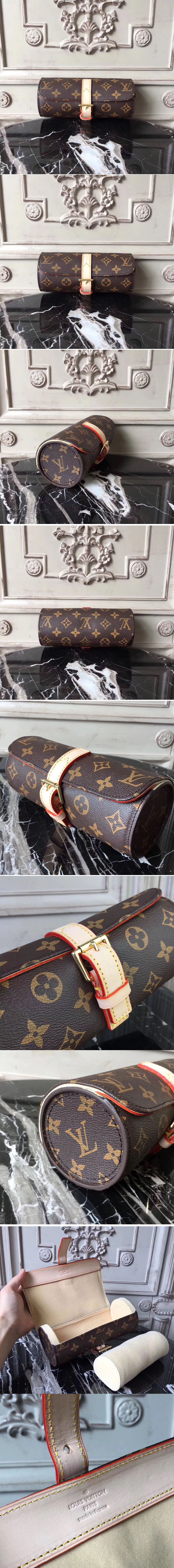 Replica Louis Vuitton M47530 Monogram Canvas 3 WATCH CASE 