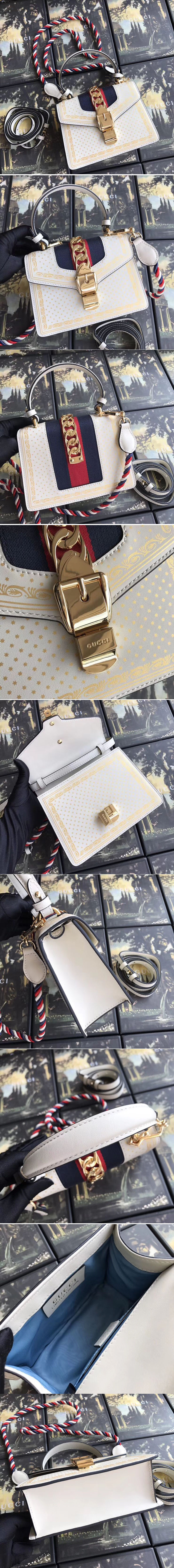 Replica Gucci Sylvie leather mini bag 470270 cream