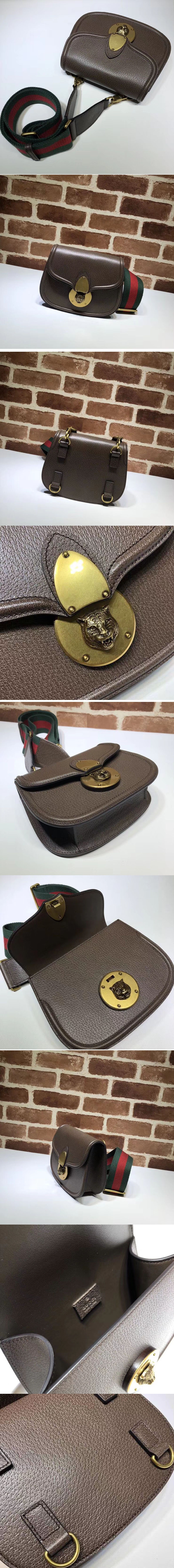 Replica Gucci Saddle bag 495663 Dark Coffee