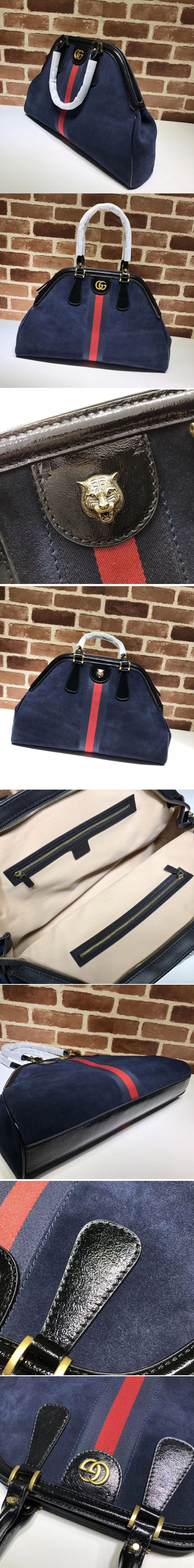 Replica Gucci RE(BELLE) Large Top Handle Bag 515937 Blue