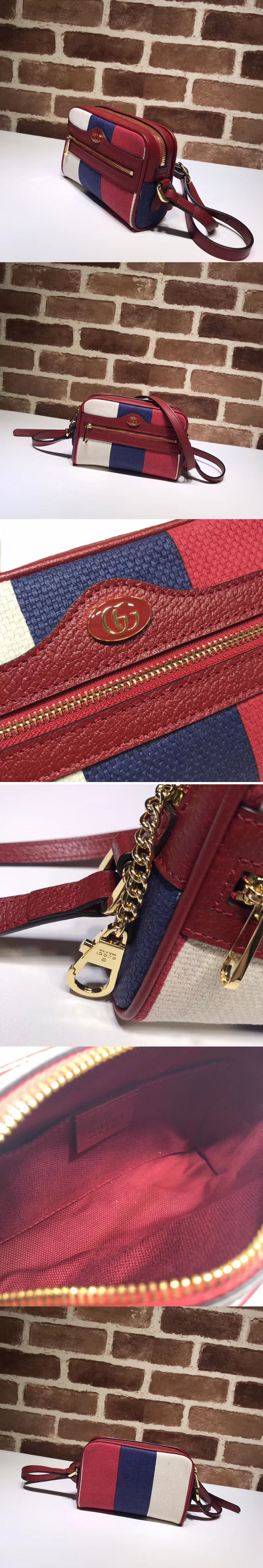 Replica Gucci Ophidia mini bag 517350 Red