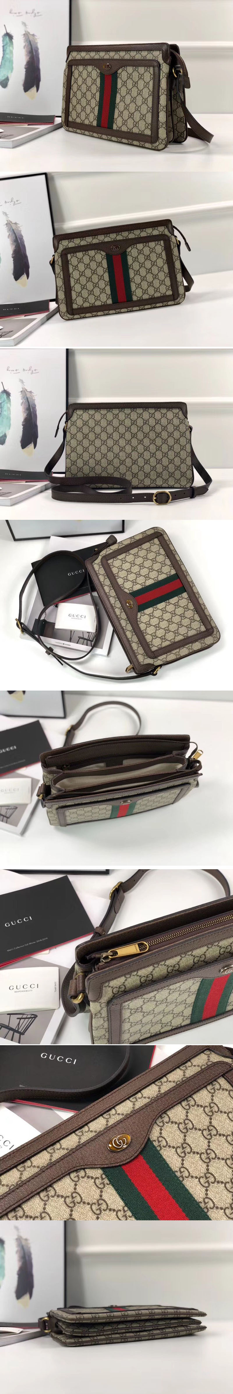 Replica Gucci 523354 GG Supreme medium shoulder bag