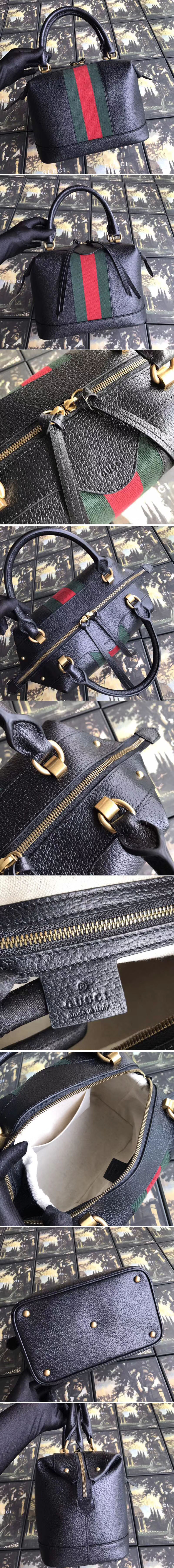 Replica Gucci GG Calf leather top quality tote bag 523433 black