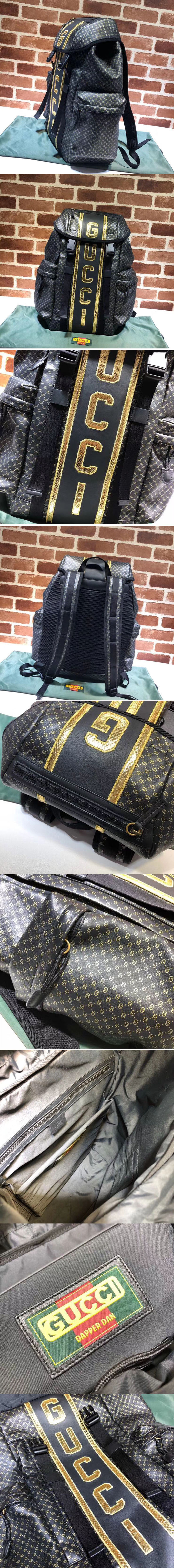 Replica Gucci ‎536413 GG Dapper Dan backpack Black