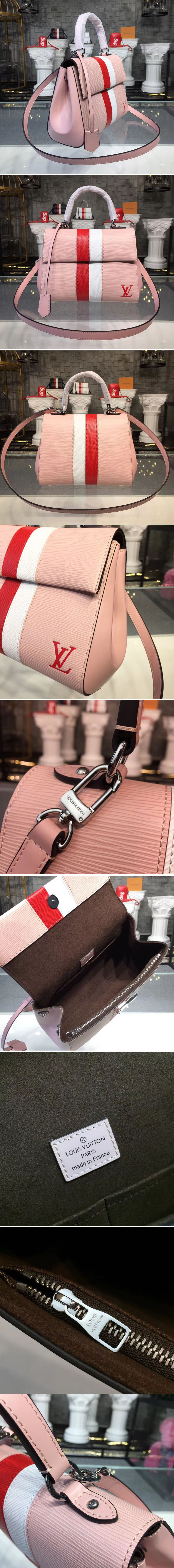 Replica Louis Vuitton M51964 LV Cluny BB Bags Epi Leather Pink