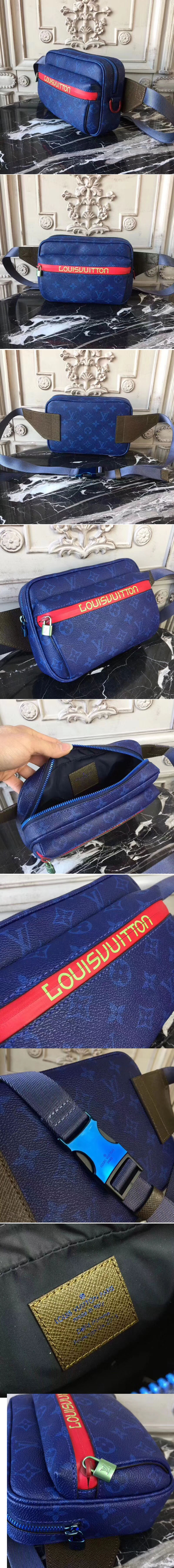 Replica Louis Vuitton M43828 Bumbag Monogram Bags Blue 