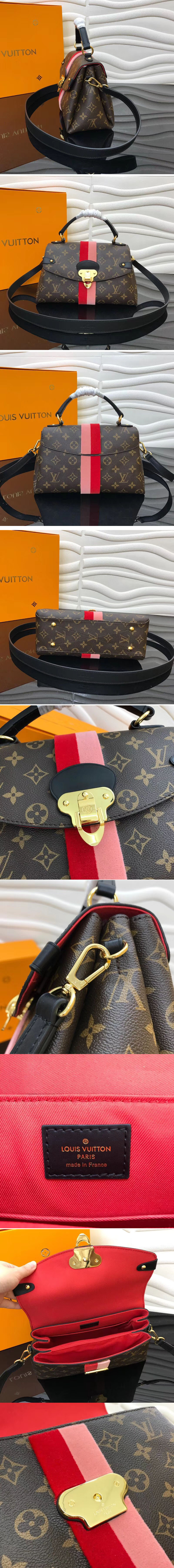 Replica Louis Vuitton M43866 LV Monogram Canvas Georges BB Bags Coquelicot Peche