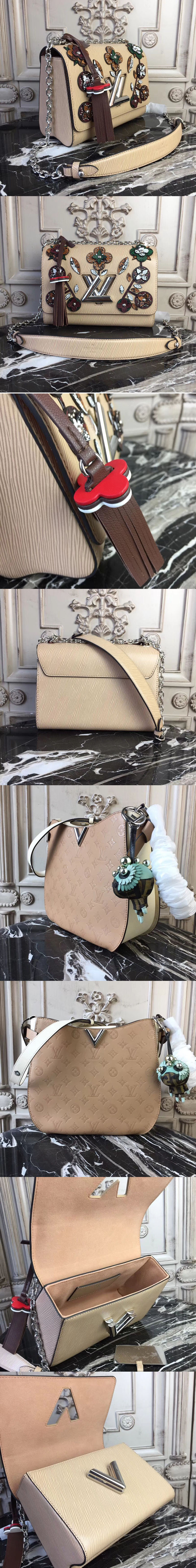 Replica Louis Vuitton M50282  Twist MM Bags  Epi Leather Nude