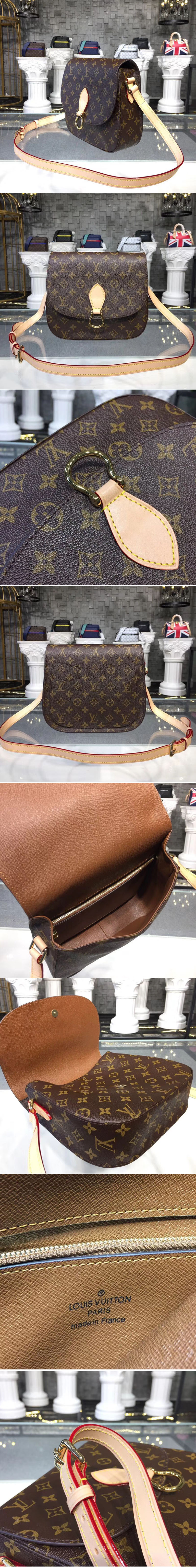 Replica Louis Vuitton M51242 LV Saint Cloud Bags Monogram Canvas 