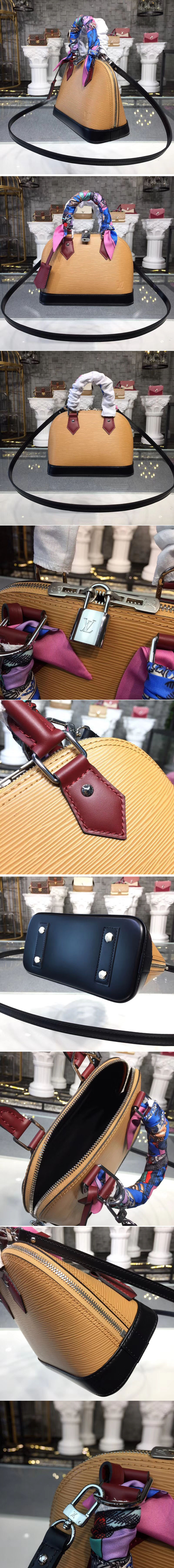 Replica Louis Vuitton M51971 LV Alma BB Bags Epi Leather