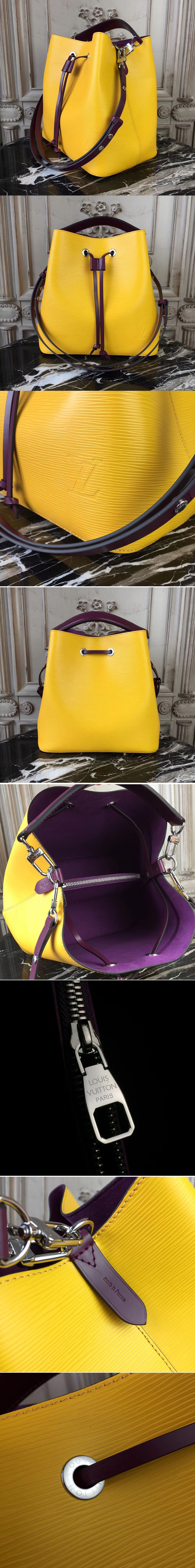 Replica Louis Vuitton M54369 Neonoe Epi Leather Bags Yellow