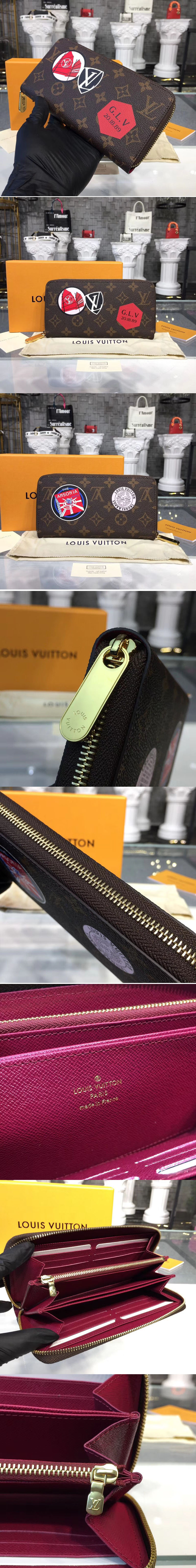 Replica Louis Vuitton M60017 LV Monogram Canvas Zippy Wallet